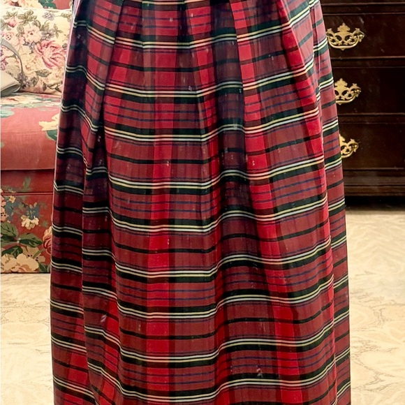 Joan Rivers Red and Black Plaid Midi Skirt - Picture 2 of 6